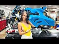 Installing Custom Painted Carbon Fairings on Our Lambo Panigale