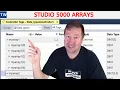 Studio 5000 Arrays 1 2 and 3 Dimensional Arrays