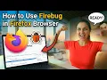 How to Use Firebug in Firefox Browser