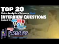 Top 20 Intermediate Level Data Interview Question SOLVED with Python Pandas