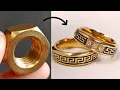 Download Lagu i turn hex nut into couple rings - learn to make jewelry