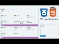 CSS Input Generator Button Text Date Email