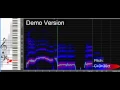 Real time spectrogram of singing