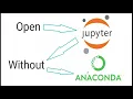 Open Jupyter Notebook without Anaconda