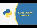 Python Day 8-List-All utility methods