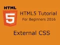 HTML5 Tutorial For Begineers 2016 Part 9 - External CSS