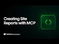 Webflow MCP for your site reports - automated