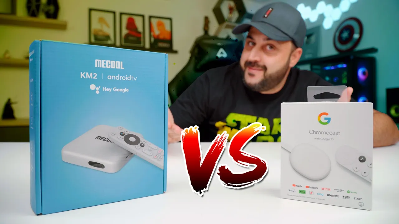 Chromecast com Google TV ou Mecool KM2 - Quem leva a Melhor