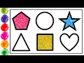 Shape learn how to draw 2d shapes for kids shapes coloring pages preschool learning for toddlers