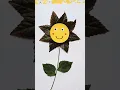 Easy Flower Craft with leaves for kids Kindergarden Toddler activity Ideas