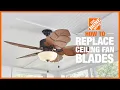 How to Replace Ceiling Fan Blades The Home Depot