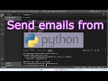 How to send email from a Gmail account with python