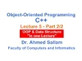 Object-Oriented Programming with C - Lecture 5 Part