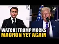 Lagu ‘Nee, nee, nee...’ De Amerikaanse president Trump spot met Macron en imiteert de Franse president...