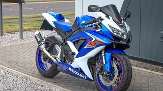 2009 SUZUKI GSX-R600 BLUE WHITE WEST COAST MOTO GLASGOW SCOTLAND
