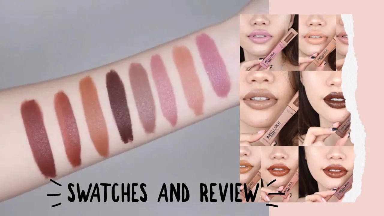 LOREAL INFALLIBLE LES MACARONS Review & Swatch | Bahasa Indonesia | DienDiana