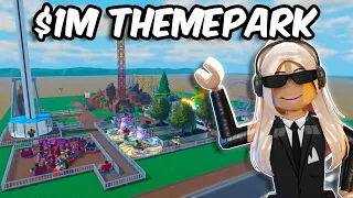 BUILDING A $1M THEME PARK in ROBLOX