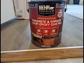 Behr Concrete and Garage Epoxy Coating DIY
