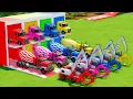Download Lagu Garage with Colors - ALL MIXER TRUCK WITH DOUBLE FLATBED TRAILER TRUCK, SCANIA, KENWORTH, LIEBHERR