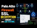 Palo Alto Firewall SSL Decryption Concept and Lab Testing