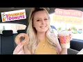 NEW ICED CHAI LATTE APPLE CIDER DONUT DUNKIN DONUTS FIRST IMPRESSION