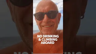 Don’t drink and climb aboard #windedvoyage #sailinglifestyle #africatravel #caboverde