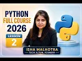 Python Full Course for Beginners 2026 Lesson 2 python for data analyst Python Tutorial