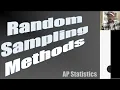 AP Statistics Random Sampling Techniques