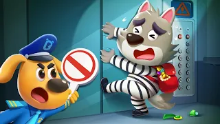 مصعد خطير كرتون اطفال رسوم متحركة للاطفال نقيب لابرادور بيبي باص BabyBus Arabic 