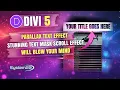 Divi 5 Text Mask Effect That Looks INSANE Parallax Trick