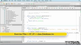 php tutorial Identifying the singleton pattern