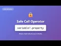 Kotlin Safe Call Operator Tutorial - Null Safety for Beginners