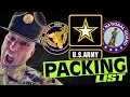 WHAT TO BRING FOR BASIC TRAINING - THIS IS WHAT YOU NEED TO PACK MALES AND FEMALES