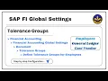 SAP Tolerance Group Configuration Hands-On OBA4 OBA0 OBA3