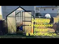 Outsunny Greenhouse Review and Modifications