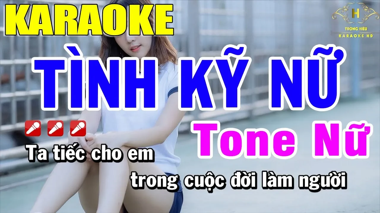 Karaoke Tình Kỹ Nữ Tone Nữ Nhạc Sống | Trọng Hiếu
