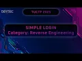 TUCTF 2025 Simple Login Reverse Engineering