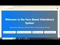 Face Based Attendance System Using Django OpenCV