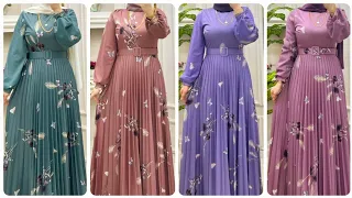 فساتين محجبات صيف 2025 موديلات تجمع بين الرقي والبساطة Summer Hijab Dresses 