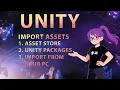 Importing Assets in Unity 6 3 - Asset Store Package Manager Direct Import Unity Package
