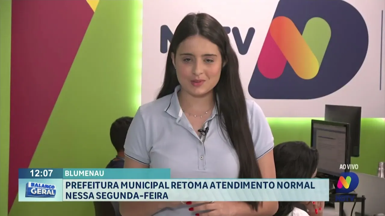 Prefeitura de Blumenau retoma atendimento normal nesta segunda-feira