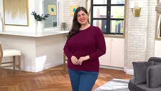 Coldwater Creek Primaknit Crewneck Tee on QVC