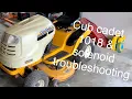Cub Cadet 1018 Service starter solenoid issues