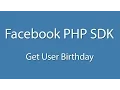 Facebook PHP SDK Login And Get All User Birt ay - Curl