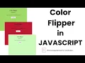 Color Flipper JavaScript Project Html CSS and JavaScript ProgrammingTutorTamil