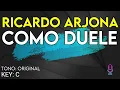 Ricardo Arjona - Como Duele - Karaoke Instrumental