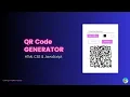 Build QR Code Generator Website HTML CSS JavaScript Hindi