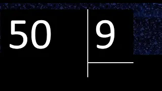 Dividir 50 entre 9 division inexacta con resultado decimal Como se dividen 2 numeros