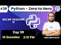 Python Zero to Hero Day 39 45 Days Free Classes Dixit Bytes