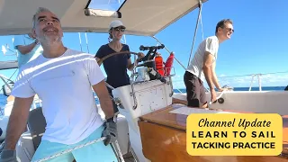 Learn To Sail – Tacking Practice on Sailboat Britican